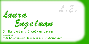 laura engelman business card